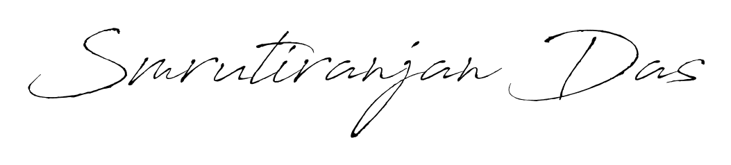 Express your personality with a custom Smrutiranjan Das signature crafted with Antro_Vectra typography. Free transparent PNG download available. Smrutiranjan Das signature style 6 images and pictures png
