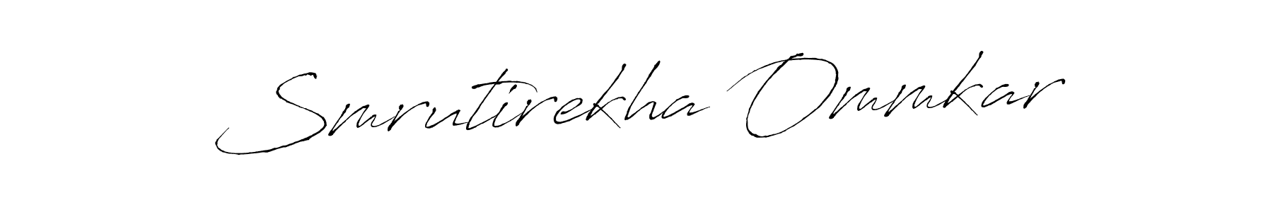 Smrutirekha Ommkar stylish signature style. Best Handwritten Sign (Antro_Vectra) for my name. Handwritten Signature Collection Ideas for my name Smrutirekha Ommkar. Smrutirekha Ommkar signature style 6 images and pictures png