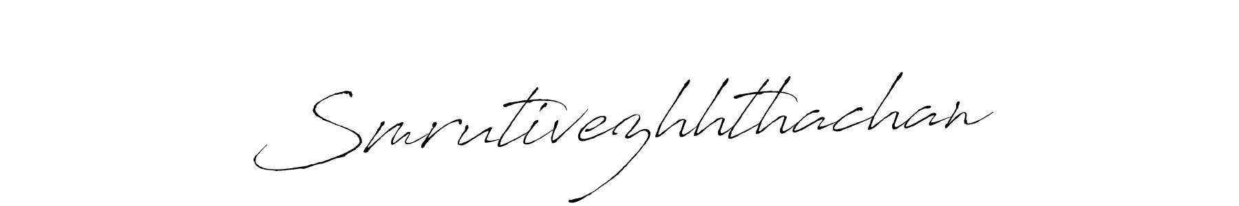 Use a signature maker to create a handwritten signature online. With this signature software, you can design (Antro_Vectra) your own signature for name Smrutivezhhthachan. Smrutivezhhthachan signature style 6 images and pictures png