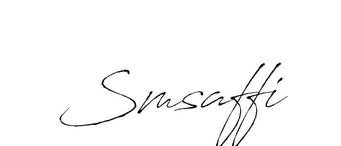 Also we have Smsaffi name is the best signature style. Create professional handwritten signature collection using Antro_Vectra autograph style. Smsaffi signature style 6 images and pictures png