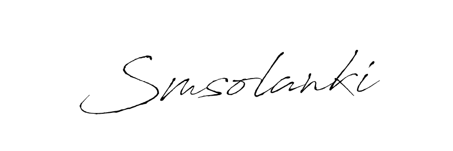 The best way (Antro_Vectra) to make a short signature is to pick only two or three words in your name. The name Smsolanki include a total of six letters. For converting this name. Smsolanki signature style 6 images and pictures png