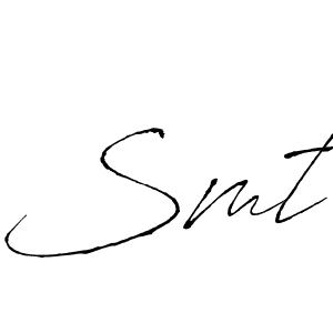 How to make Smt signature? Antro_Vectra is a professional autograph style. Create handwritten signature for Smt name. Smt signature style 6 images and pictures png