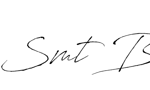 How to make Smt B signature? Antro_Vectra is a professional autograph style. Create handwritten signature for Smt B name. Smt B signature style 6 images and pictures png