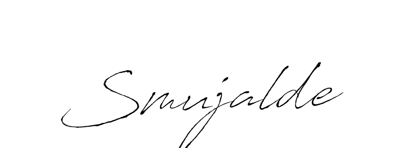 The best way (Antro_Vectra) to make a short signature is to pick only two or three words in your name. The name Smujalde include a total of six letters. For converting this name. Smujalde signature style 6 images and pictures png