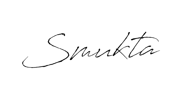 Create a beautiful signature design for name Smukta. With this signature (Antro_Vectra) fonts, you can make a handwritten signature for free. Smukta signature style 6 images and pictures png