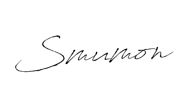 Similarly Antro_Vectra is the best handwritten signature design. Signature creator online .You can use it as an online autograph creator for name Smumon. Smumon signature style 6 images and pictures png