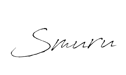 if you are searching for the best signature style for your name Smuru. so please give up your signature search. here we have designed multiple signature styles  using Antro_Vectra. Smuru signature style 6 images and pictures png