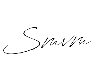 Also we have Smvm name is the best signature style. Create professional handwritten signature collection using Antro_Vectra autograph style. Smvm signature style 6 images and pictures png