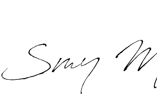 How to Draw Smy M signature style? Antro_Vectra is a latest design signature styles for name Smy M. Smy M signature style 6 images and pictures png