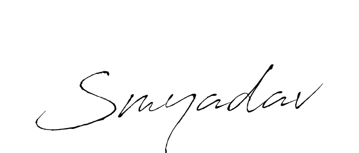 Use a signature maker to create a handwritten signature online. With this signature software, you can design (Antro_Vectra) your own signature for name Smyadav. Smyadav signature style 6 images and pictures png