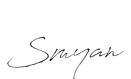 if you are searching for the best signature style for your name Smyan. so please give up your signature search. here we have designed multiple signature styles  using Antro_Vectra. Smyan signature style 6 images and pictures png