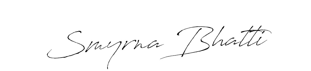 You can use this online signature creator to create a handwritten signature for the name Smyrna Bhatti. This is the best online autograph maker. Smyrna Bhatti signature style 6 images and pictures png