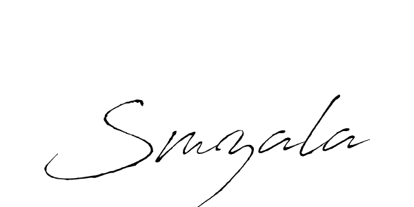 Create a beautiful signature design for name Smzala. With this signature (Antro_Vectra) fonts, you can make a handwritten signature for free. Smzala signature style 6 images and pictures png