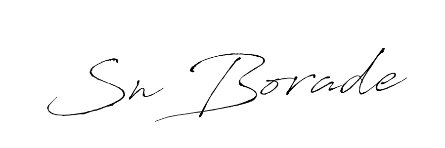 Similarly Antro_Vectra is the best handwritten signature design. Signature creator online .You can use it as an online autograph creator for name Sn Borade. Sn Borade signature style 6 images and pictures png