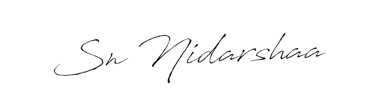 if you are searching for the best signature style for your name Sn Nidarshaa. so please give up your signature search. here we have designed multiple signature styles  using Antro_Vectra. Sn Nidarshaa signature style 6 images and pictures png
