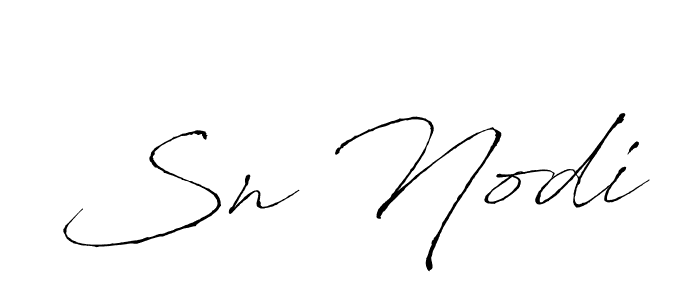 Also we have Sn Nodi name is the best signature style. Create professional handwritten signature collection using Antro_Vectra autograph style. Sn Nodi signature style 6 images and pictures png