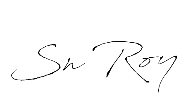 You should practise on your own different ways (Antro_Vectra) to write your name (Sn Roy) in signature. don't let someone else do it for you. Sn Roy signature style 6 images and pictures png