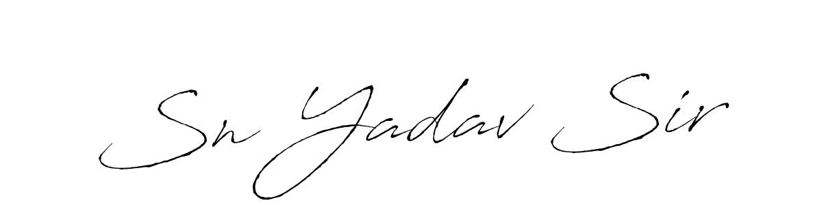 Similarly Antro_Vectra is the best handwritten signature design. Signature creator online .You can use it as an online autograph creator for name Sn Yadav Sir. Sn Yadav Sir signature style 6 images and pictures png