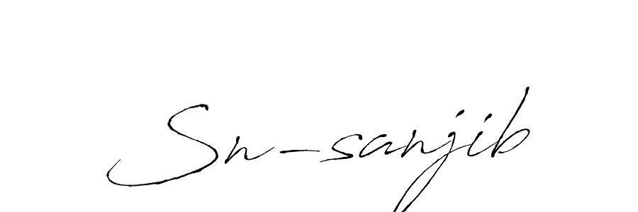 How to Draw Sn-sanjib signature style? Antro_Vectra is a latest design signature styles for name Sn-sanjib. Sn-sanjib signature style 6 images and pictures png