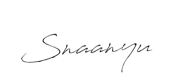 Snaanyu stylish signature style. Best Handwritten Sign (Antro_Vectra) for my name. Handwritten Signature Collection Ideas for my name Snaanyu. Snaanyu signature style 6 images and pictures png