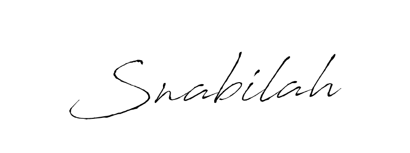 Also we have Snabilah name is the best signature style. Create professional handwritten signature collection using Antro_Vectra autograph style. Snabilah signature style 6 images and pictures png