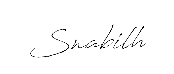 Once you've used our free online signature maker to create your best signature Antro_Vectra style, it's time to enjoy all of the benefits that Snabilh name signing documents. Snabilh signature style 6 images and pictures png