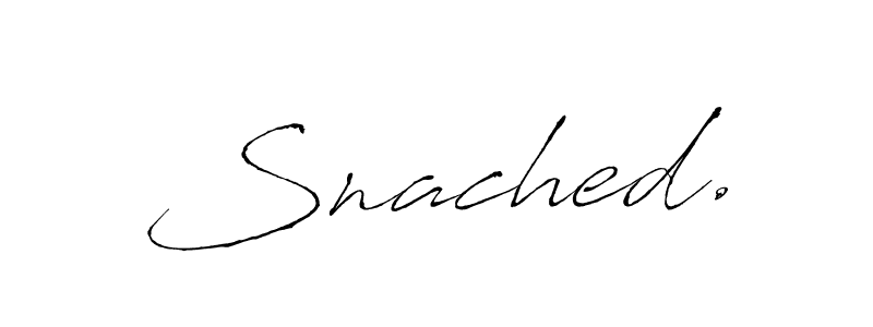 Antro_Vectra is a professional signature style that is perfect for those who want to add a touch of class to their signature. It is also a great choice for those who want to make their signature more unique. Get Snached. name to fancy signature for free. Snached. signature style 6 images and pictures png