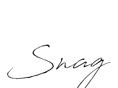 Also we have Snag name is the best signature style. Create professional handwritten signature collection using Antro_Vectra autograph style. Snag signature style 6 images and pictures png