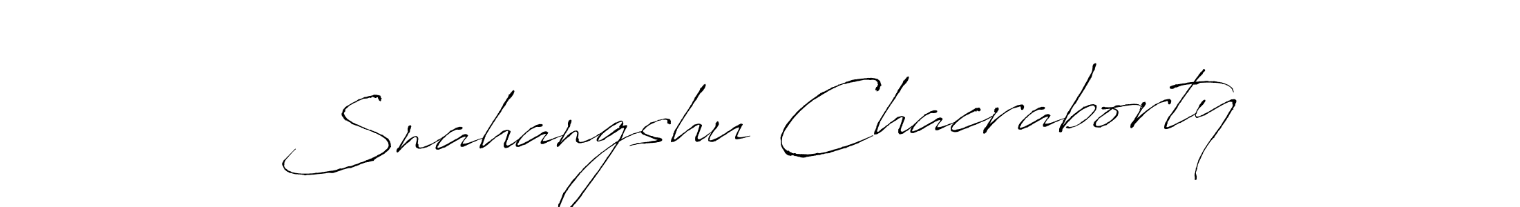 How to make Snahangshu Chacraborty signature? Antro_Vectra is a professional autograph style. Create handwritten signature for Snahangshu Chacraborty name. Snahangshu Chacraborty signature style 6 images and pictures png