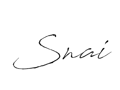 Design your own signature with our free online signature maker. With this signature software, you can create a handwritten (Antro_Vectra) signature for name Snai. Snai signature style 6 images and pictures png