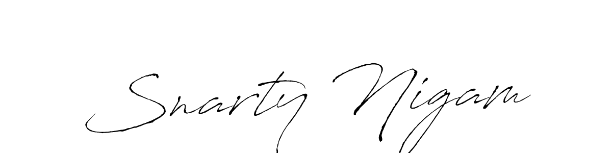 You can use this online signature creator to create a handwritten signature for the name Snarty Nigam. This is the best online autograph maker. Snarty Nigam signature style 6 images and pictures png