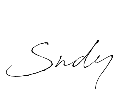 Use a signature maker to create a handwritten signature online. With this signature software, you can design (Antro_Vectra) your own signature for name Sndy. Sndy signature style 6 images and pictures png