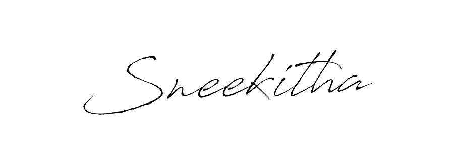 Make a beautiful signature design for name Sneekitha. With this signature (Antro_Vectra) style, you can create a handwritten signature for free. Sneekitha signature style 6 images and pictures png