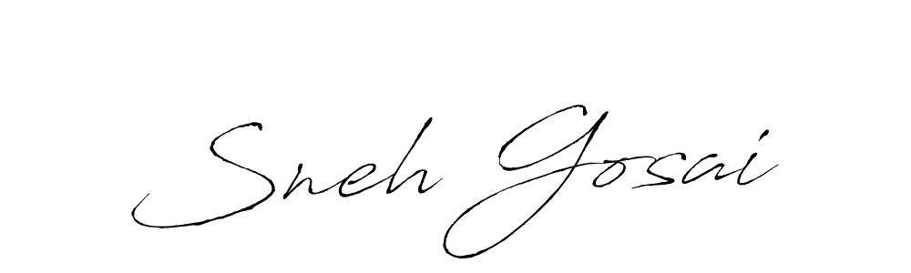 if you are searching for the best signature style for your name Sneh Gosai. so please give up your signature search. here we have designed multiple signature styles  using Antro_Vectra. Sneh Gosai signature style 6 images and pictures png