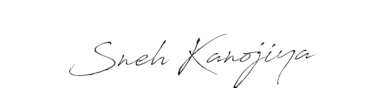 Sneh Kanojiya stylish signature style. Best Handwritten Sign (Antro_Vectra) for my name. Handwritten Signature Collection Ideas for my name Sneh Kanojiya. Sneh Kanojiya signature style 6 images and pictures png