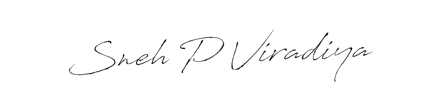 Use a signature maker to create a handwritten signature online. With this signature software, you can design (Antro_Vectra) your own signature for name Sneh P Viradiya. Sneh P Viradiya signature style 6 images and pictures png