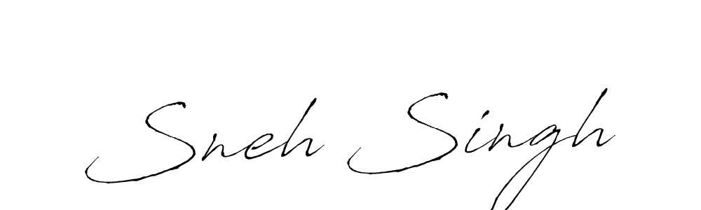 How to make Sneh Singh signature? Antro_Vectra is a professional autograph style. Create handwritten signature for Sneh Singh name. Sneh Singh signature style 6 images and pictures png