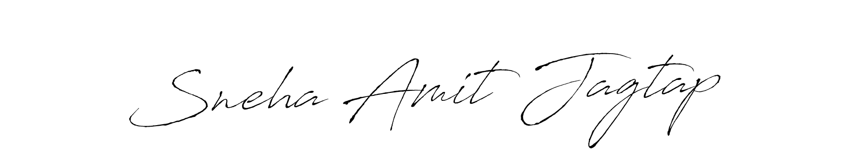 Sneha Amit Jagtap stylish signature style. Best Handwritten Sign (Antro_Vectra) for my name. Handwritten Signature Collection Ideas for my name Sneha Amit Jagtap. Sneha Amit Jagtap signature style 6 images and pictures png