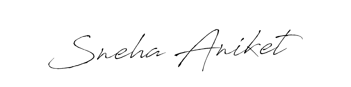 Also we have Sneha Aniket name is the best signature style. Create professional handwritten signature collection using Antro_Vectra autograph style. Sneha Aniket signature style 6 images and pictures png