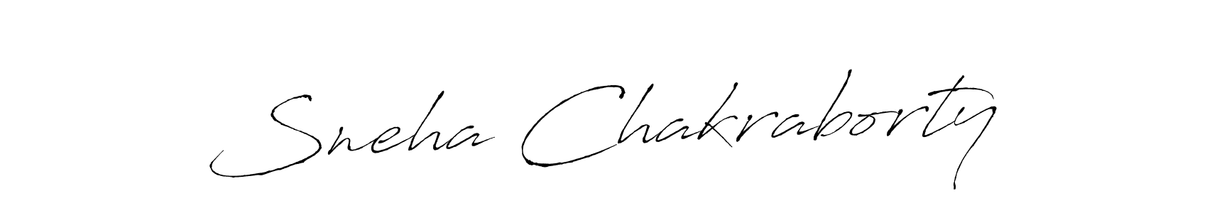 Sneha Chakraborty stylish signature style. Best Handwritten Sign (Antro_Vectra) for my name. Handwritten Signature Collection Ideas for my name Sneha Chakraborty. Sneha Chakraborty signature style 6 images and pictures png