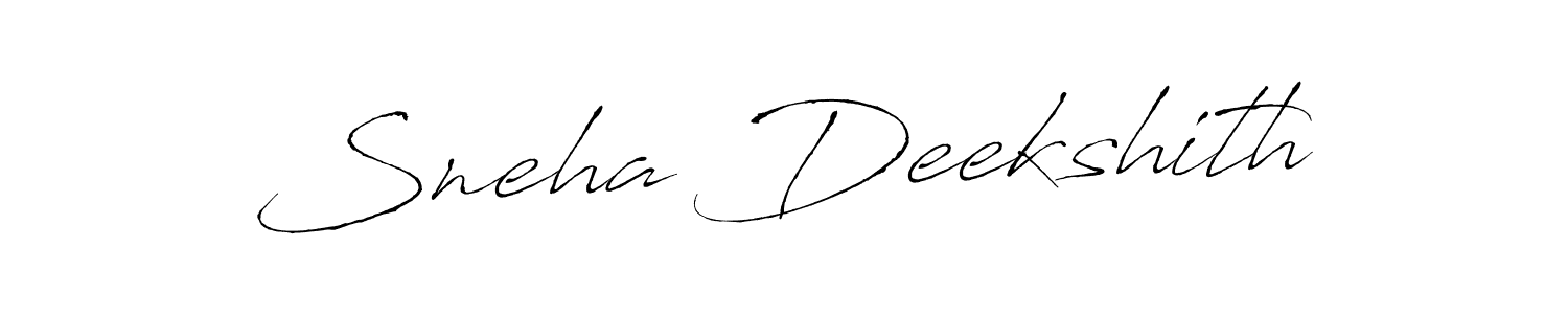 This is the best signature style for the Sneha Deekshith name. Also you like these signature font (Antro_Vectra). Mix name signature. Sneha Deekshith signature style 6 images and pictures png