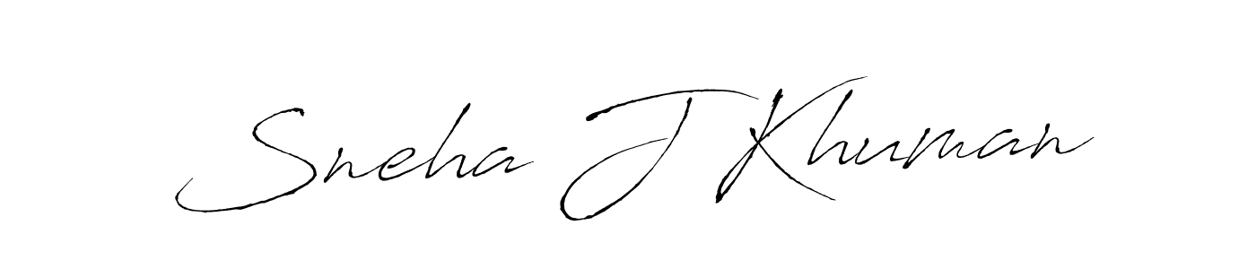 Also You can easily find your signature by using the search form. We will create Sneha J Khuman name handwritten signature images for you free of cost using Antro_Vectra sign style. Sneha J Khuman signature style 6 images and pictures png