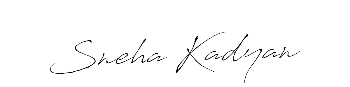 The best way (Antro_Vectra) to make a short signature is to pick only two or three words in your name. The name Sneha Kadyan include a total of six letters. For converting this name. Sneha Kadyan signature style 6 images and pictures png