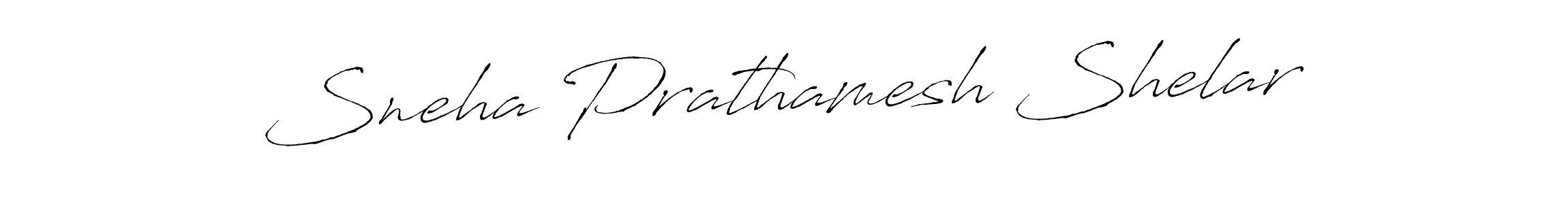 Create a beautiful signature design for name Sneha Prathamesh Shelar. With this signature (Antro_Vectra) fonts, you can make a handwritten signature for free. Sneha Prathamesh Shelar signature style 6 images and pictures png