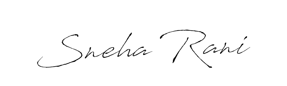 Antro_Vectra is a professional signature style that is perfect for those who want to add a touch of class to their signature. It is also a great choice for those who want to make their signature more unique. Get Sneha Rani name to fancy signature for free. Sneha Rani signature style 6 images and pictures png