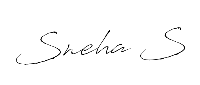 Design your own signature with our free online signature maker. With this signature software, you can create a handwritten (Antro_Vectra) signature for name Sneha S. Sneha S signature style 6 images and pictures png