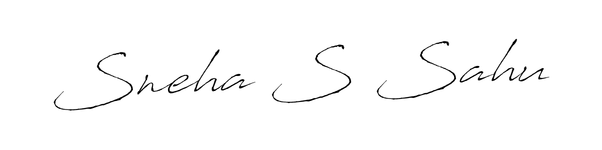 Antro_Vectra is a professional signature style that is perfect for those who want to add a touch of class to their signature. It is also a great choice for those who want to make their signature more unique. Get Sneha S Sahu name to fancy signature for free. Sneha S Sahu signature style 6 images and pictures png