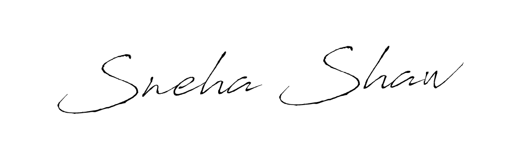 Design your own signature with our free online signature maker. With this signature software, you can create a handwritten (Antro_Vectra) signature for name Sneha Shaw. Sneha Shaw signature style 6 images and pictures png