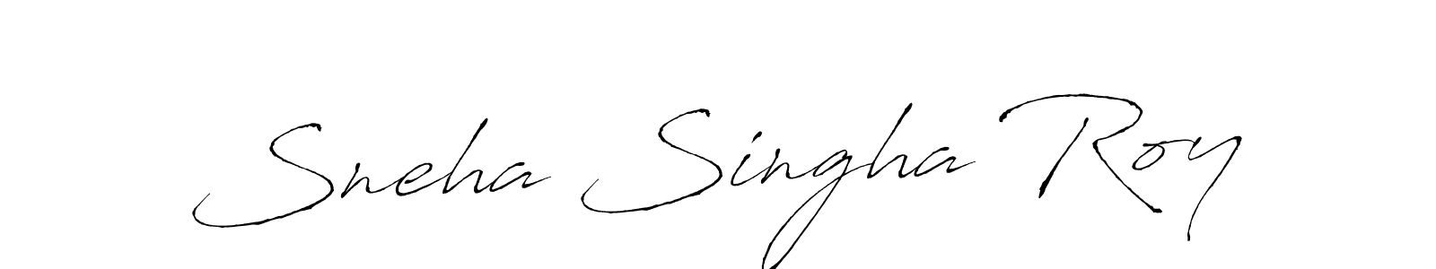 Sneha Singha Roy stylish signature style. Best Handwritten Sign (Antro_Vectra) for my name. Handwritten Signature Collection Ideas for my name Sneha Singha Roy. Sneha Singha Roy signature style 6 images and pictures png