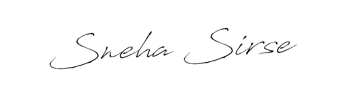 Make a beautiful signature design for name Sneha Sirse. With this signature (Antro_Vectra) style, you can create a handwritten signature for free. Sneha Sirse signature style 6 images and pictures png